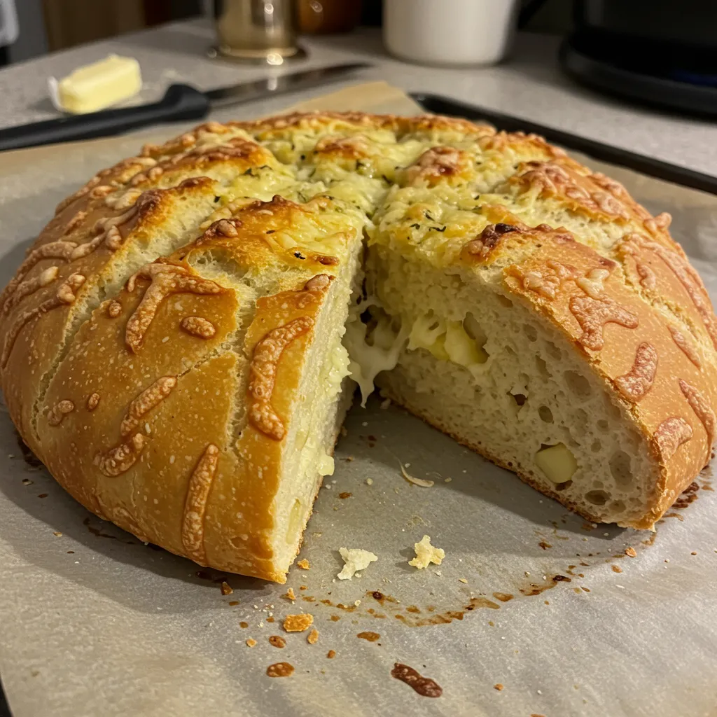 Parmesan Garlic Artisan Bread – Fresh from the Oven!